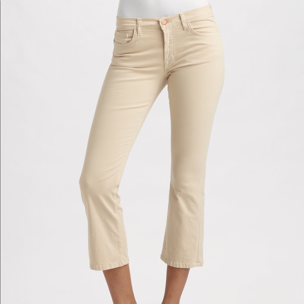 J Brand GiGi Mid Cropped Flare Jeans